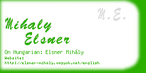 mihaly elsner business card
